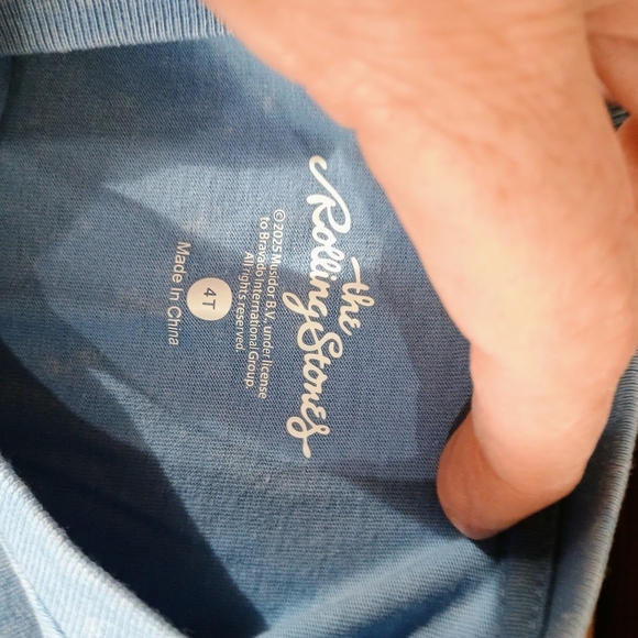 The Rolling Stones Kids Blue Graphic Tee - Picture 3 of 4